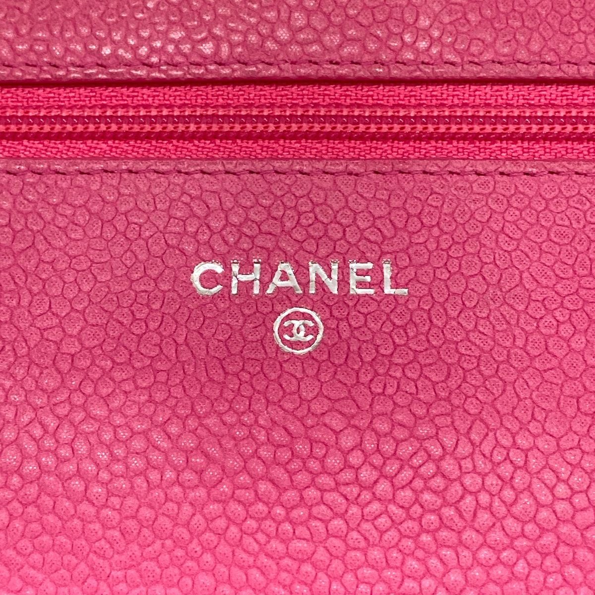 Chanel Wallet Quilted Pink Chain Silver Shoulder Bag — view 6