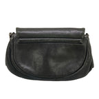 Chanel Wallet Half Moon Black Chain Silver Lambskin Shoulder Bag — view 2