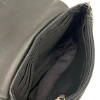 Chanel Wallet Half Moon Black Chain Silver Lambskin Shoulder Bag — view 4