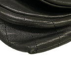 Chanel Wallet Half Moon Black Chain Silver Lambskin Shoulder Bag — view 7