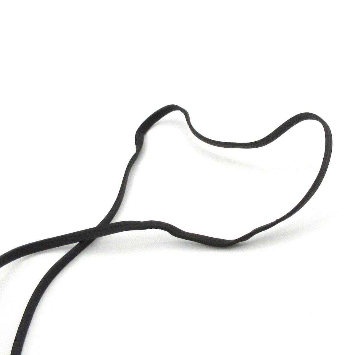 Hermes Necklace Clochette Leather Black Brown — view 6