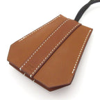 Hermes Necklace Clochette Leather Black Brown — view 3