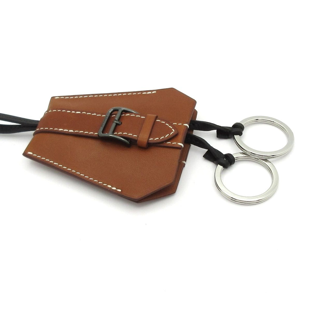 Hermes Necklace Clochette Leather Black Brown — view 5