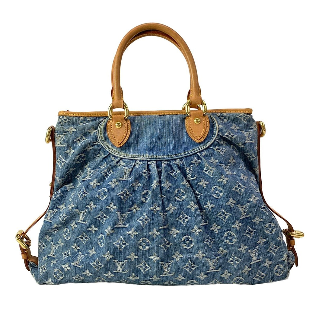 Louis Vuitton Handbag Monogram Denim Neo Cabby MM Blue Cotton — view 3