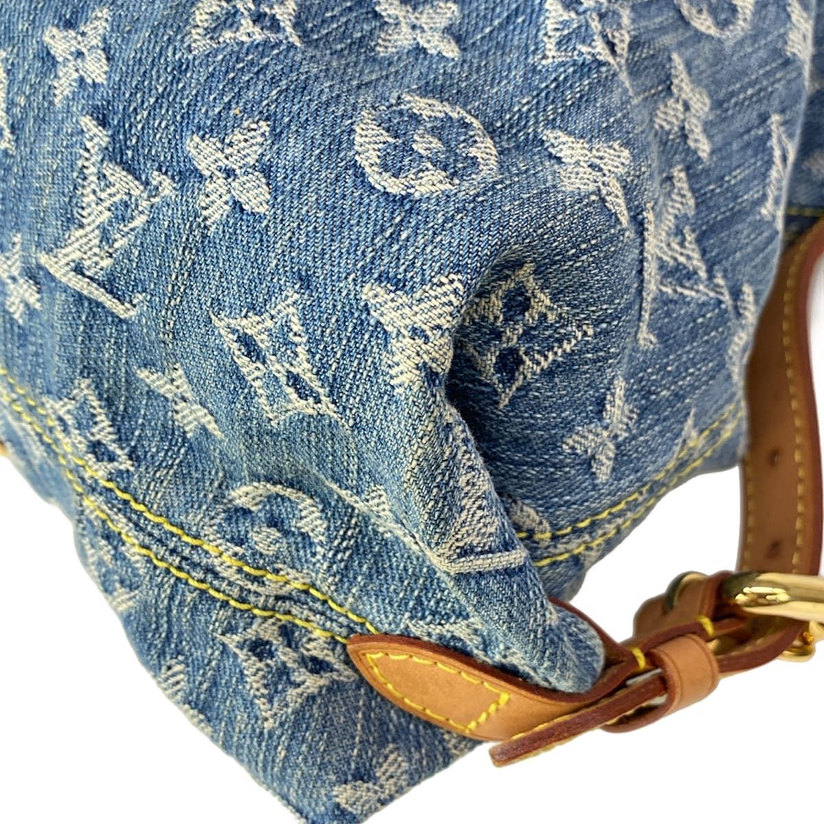 Louis Vuitton Handbag Monogram Denim Neo Cabby MM Blue Cotton — view 7