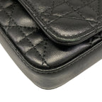 Dior Shoulder Bag Cannage Stitch Black Chain Smartphone Pochette Lambskin — view 6