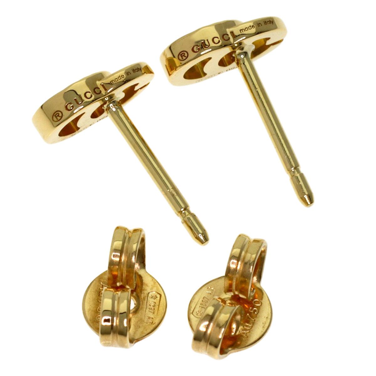Gucci GG Running Earrings 18k Yellow Gold — view 3