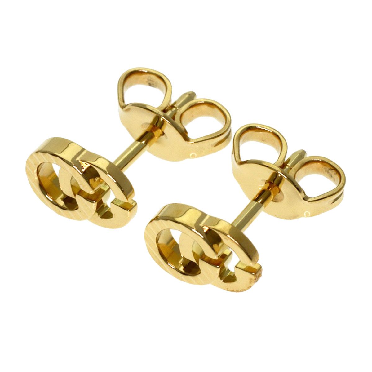Gucci GG Running Earrings 18k Yellow Gold