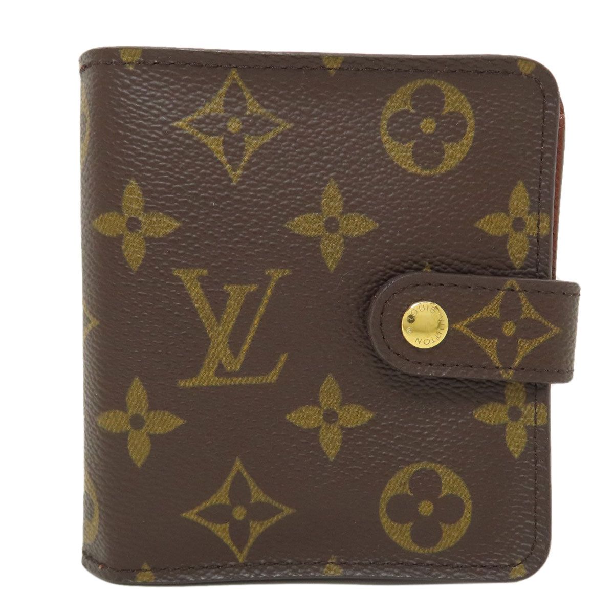 Louis Vuitton Compact Zip US Bifold Wallet Monogram Canvas