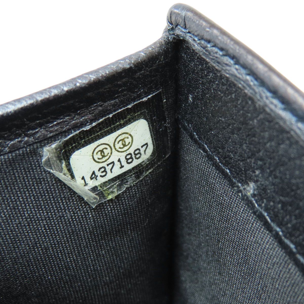 Chanel Camellia Silver Bifold Wallet Calfskin — view 8
