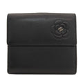 Chanel Camellia Silver Bifold Wallet Calfskin
