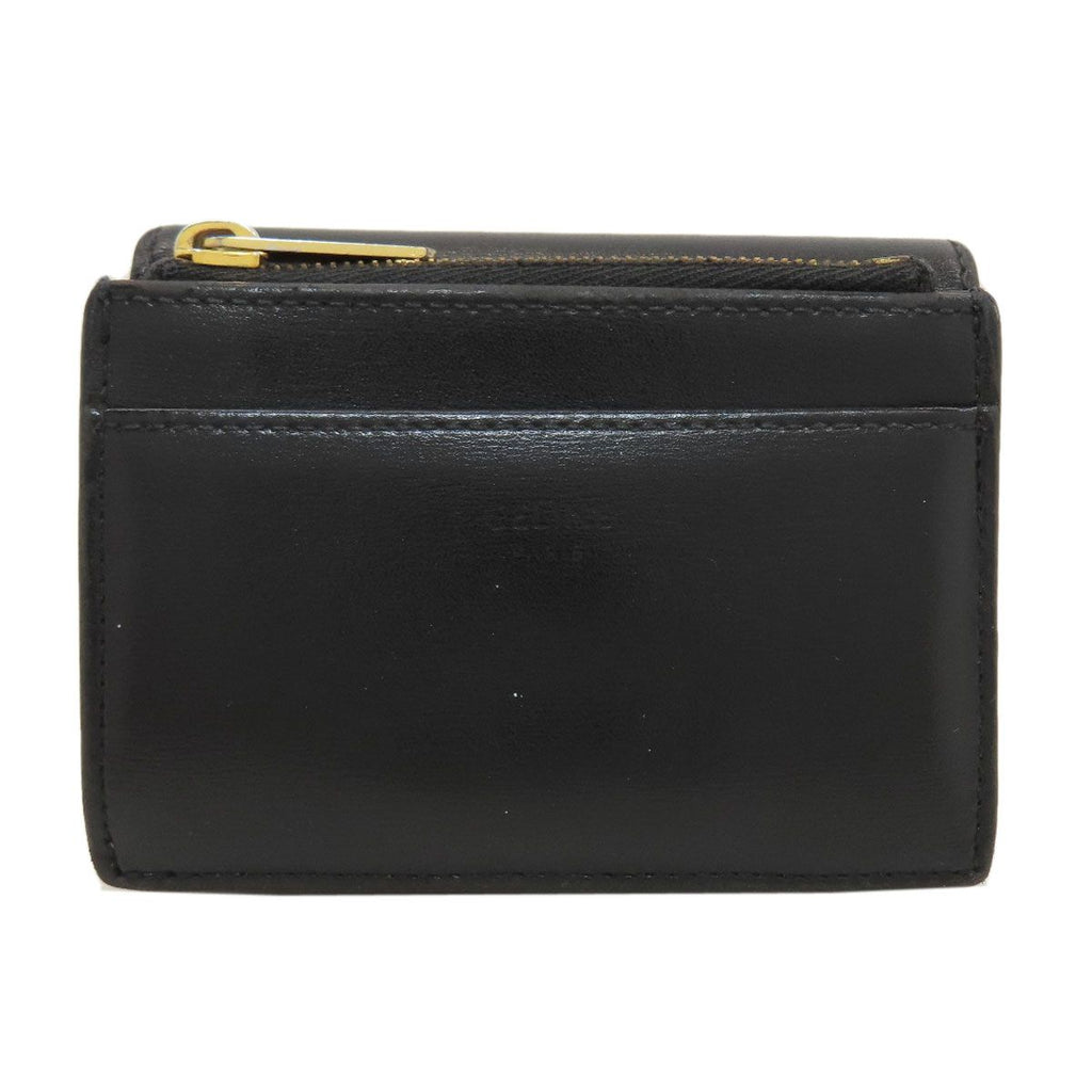 Celine Compact Wallet with Coin Purse Triomphe Trifold Calfskin — view 2