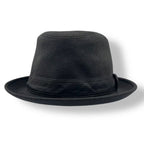 Hermes Leather Ribbon Hat Cashmere Black — view 3
