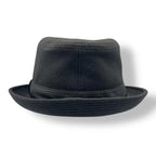 Hermes Leather Ribbon Hat Cashmere Black — view 4