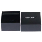 Chanel CC Logo Rhinestone Pearl Earrings Silver — view 6