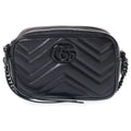 Gucci GG Marmont Mini Shoulder Bag So Black Leather
