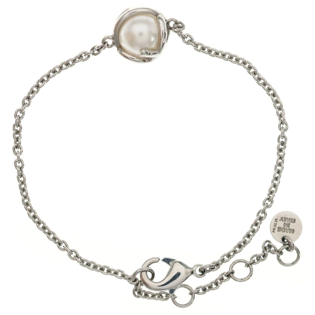 Fendi Is Bijou Pearl Bracelet Chain Silver — view 2