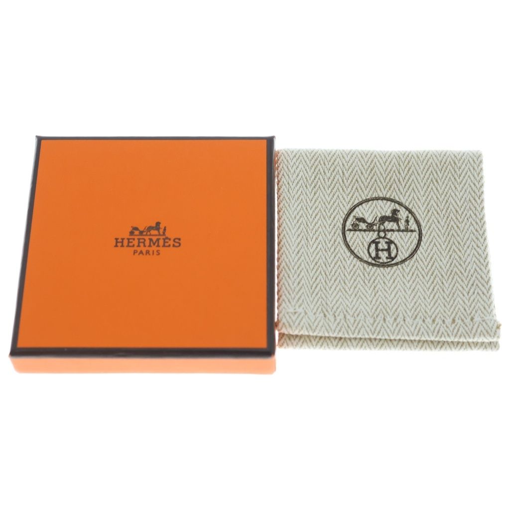 Hermes Single Earrings Black Silver — view 6