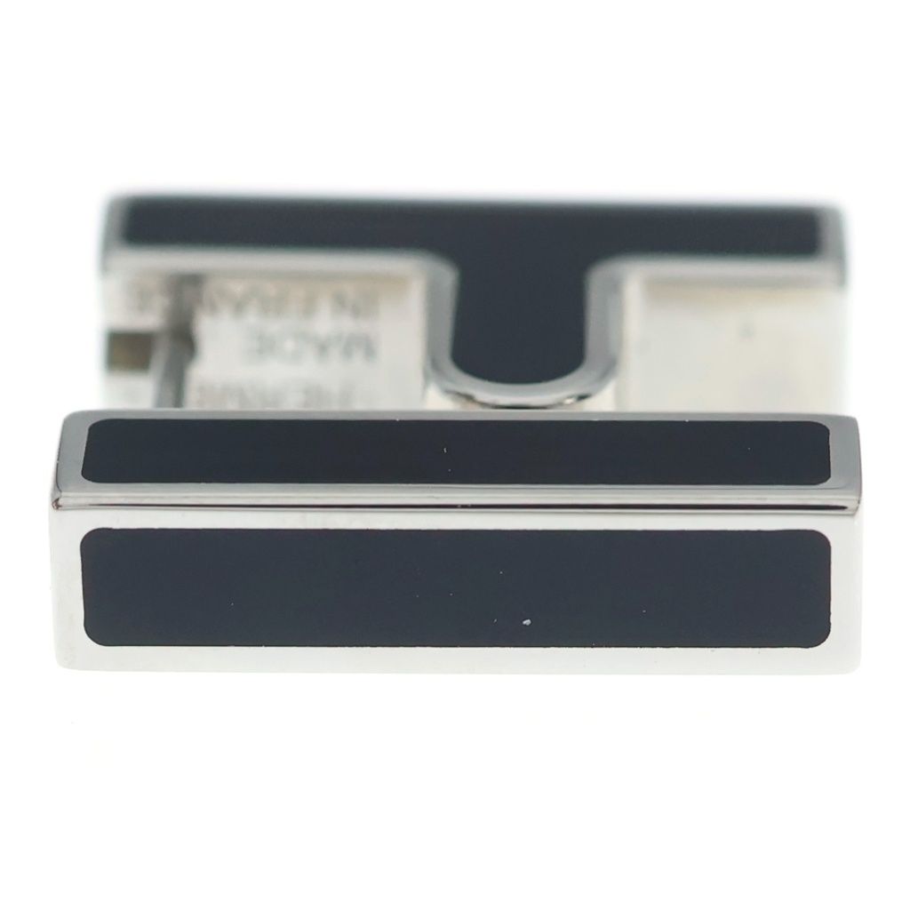 Hermes Single Earrings Black Silver — view 3