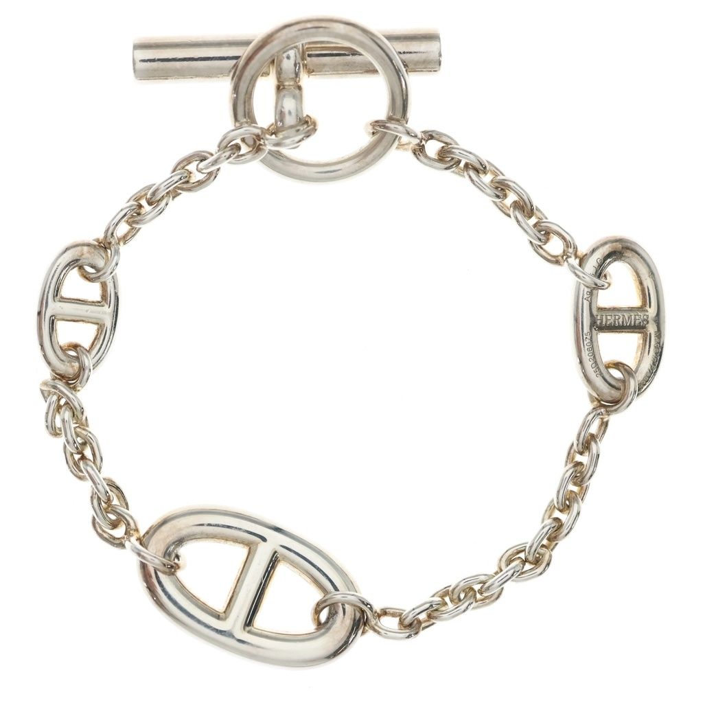 Hermes Chaine D'ancre Farandole Bracelet Chain Silver — view 2