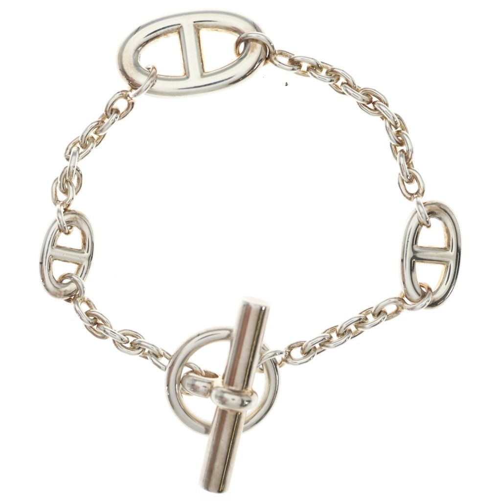 Hermes Chaine D'ancre Farandole Bracelet Chain Silver