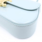 Celine Teen Laura 2-Way Shoulder Bag Light Blue Leather — view 5