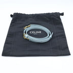 Celine Teen Laura 2-Way Shoulder Bag Light Blue Leather — view 8