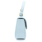 Celine Teen Laura 2-Way Shoulder Bag Light Blue Leather — view 3