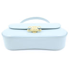 Celine Teen Laura 2-Way Shoulder Bag Light Blue Leather — view 4