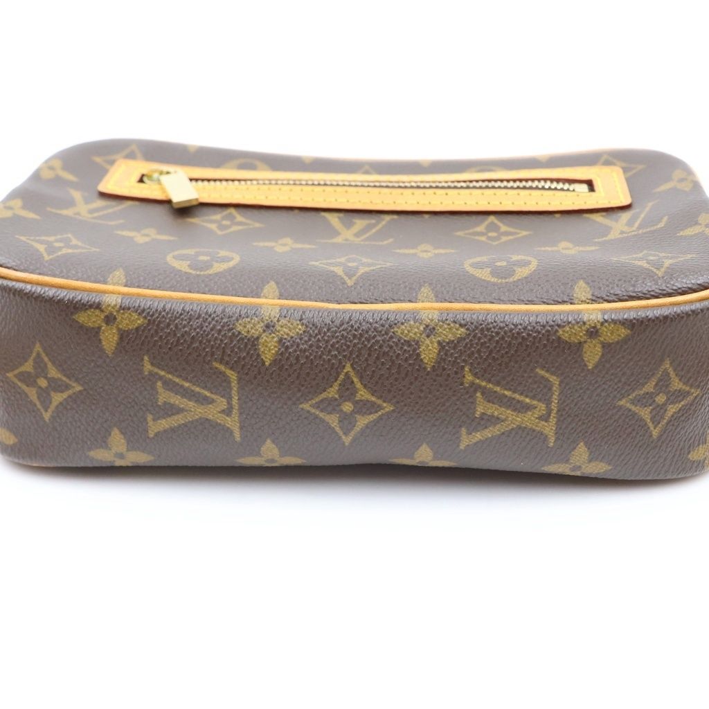 Louis Vuitton Pochette Cite Monogram Shoulder Bag Leather Brown — view 4