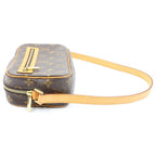 Louis Vuitton Pochette Cite Monogram Shoulder Bag Leather Brown — view 3