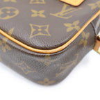 Louis Vuitton Pochette Cite Monogram Shoulder Bag Leather Brown — view 5
