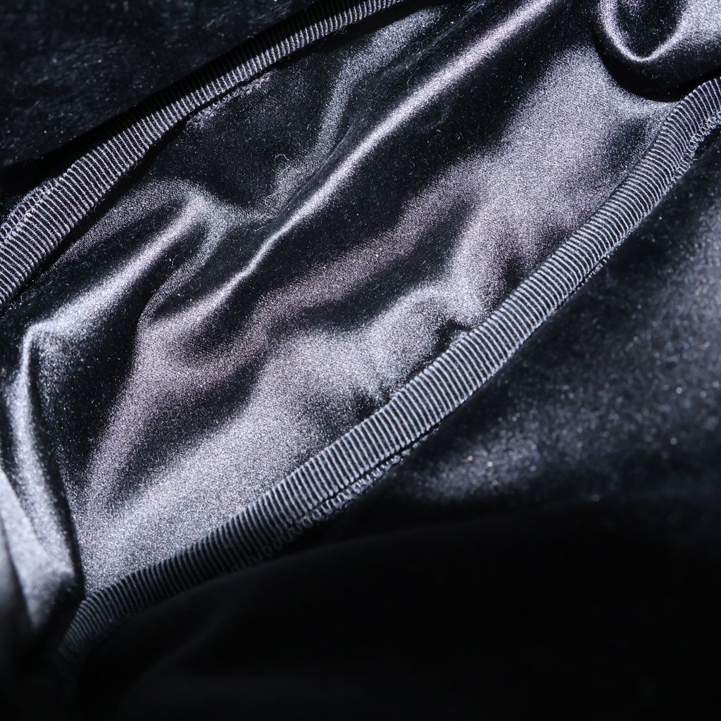 Prada Patted Velvet Mini 2-Way Shoulder Bag Black — view 7