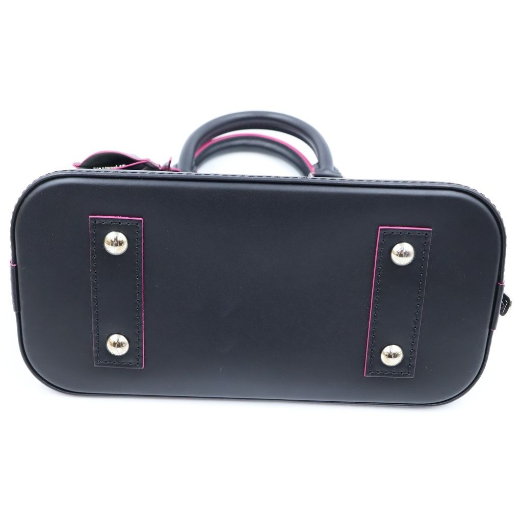 Louis Vuitton Epi Alma BB Handbag 2-Way Shoulder Leather Black Pink — view 4