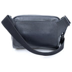 Prada Vitello Daino Leather Shoulder Bag Triangle Logo Black — view 2