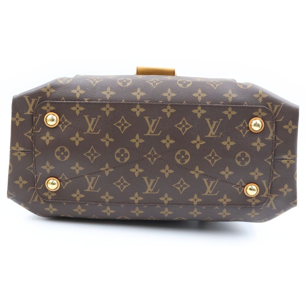 Louis Vuitton Monogram Olympe Camel Handbag Brown Leather Gold — view 4
