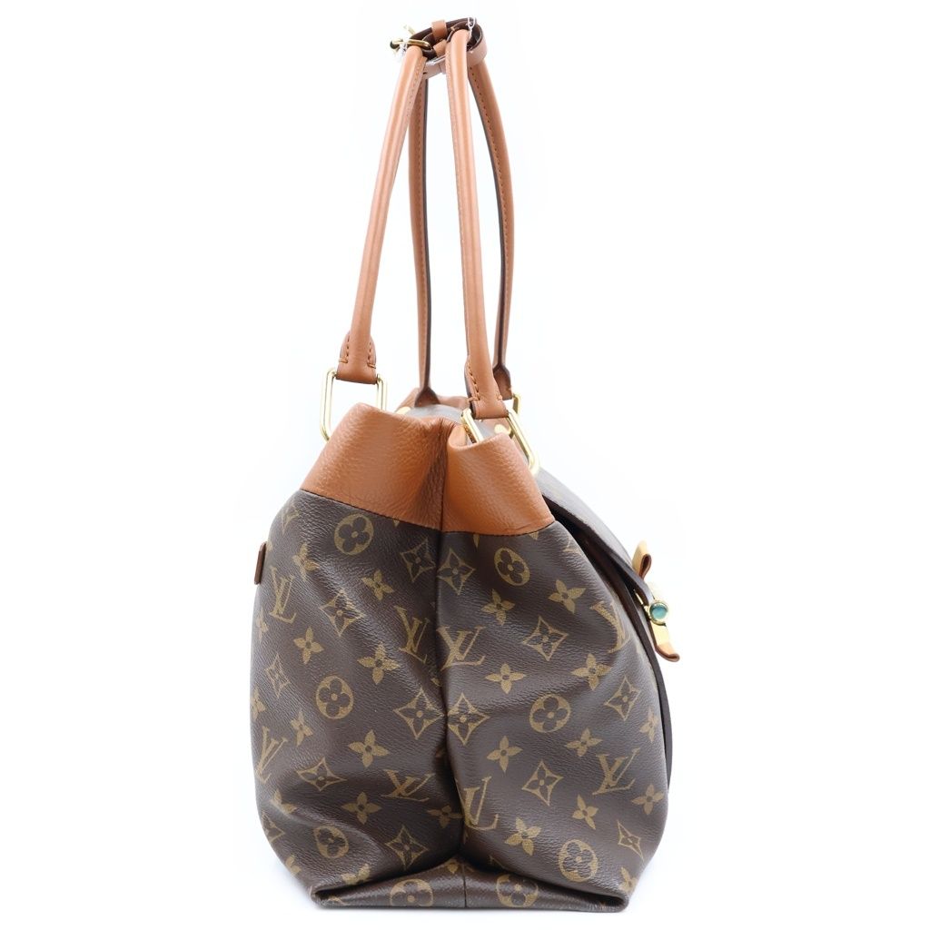 Louis Vuitton Monogram Olympe Camel Handbag Brown Leather Gold — view 3
