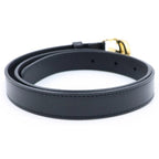 Gucci GG Marmont Slim Belt Gold Leather Black — view 2