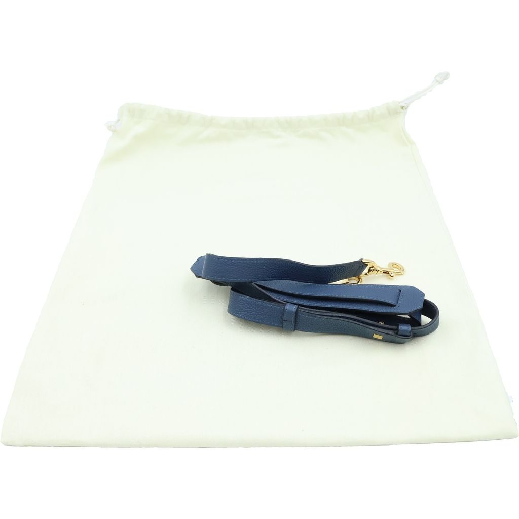 Loewe Amazona 28 2-Way Shoulder Bag Navy Leather Gold — view 8