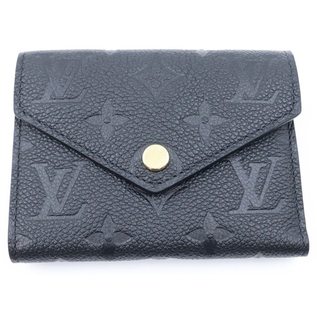 Louis Vuitton Monogram Empreinte Portefeuille Victorine Compact Wallet Leather
