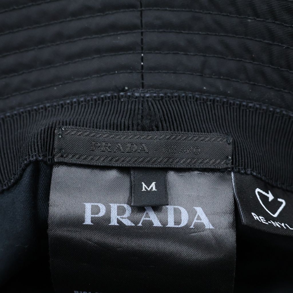 Prada Re-Nylon Bucket Hat Black — view 7