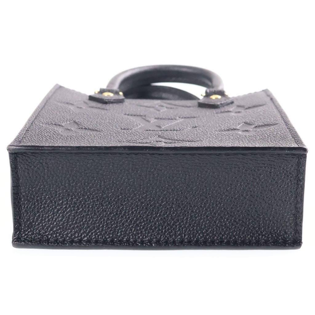 Louis Vuitton Monogram Empreinte Petite Sac Plat Leather 2-Way Bag Gold Black — view 4