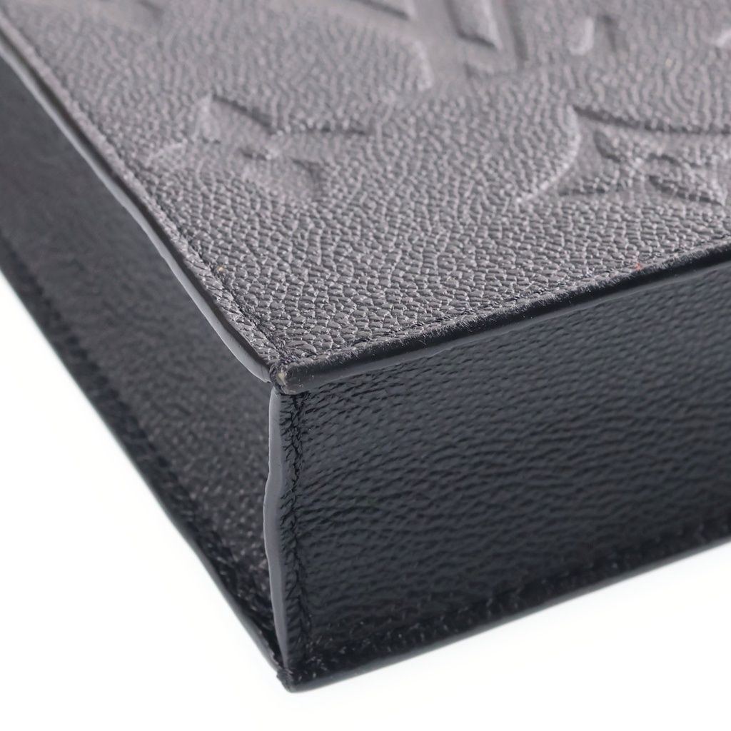 Louis Vuitton Monogram Empreinte Petite Sac Plat Leather 2-Way Bag Gold Black — view 5