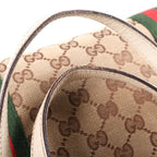 Gucci Sherry Line Tote Shoulder Bag GG Canvas Leather Beige White — view 8