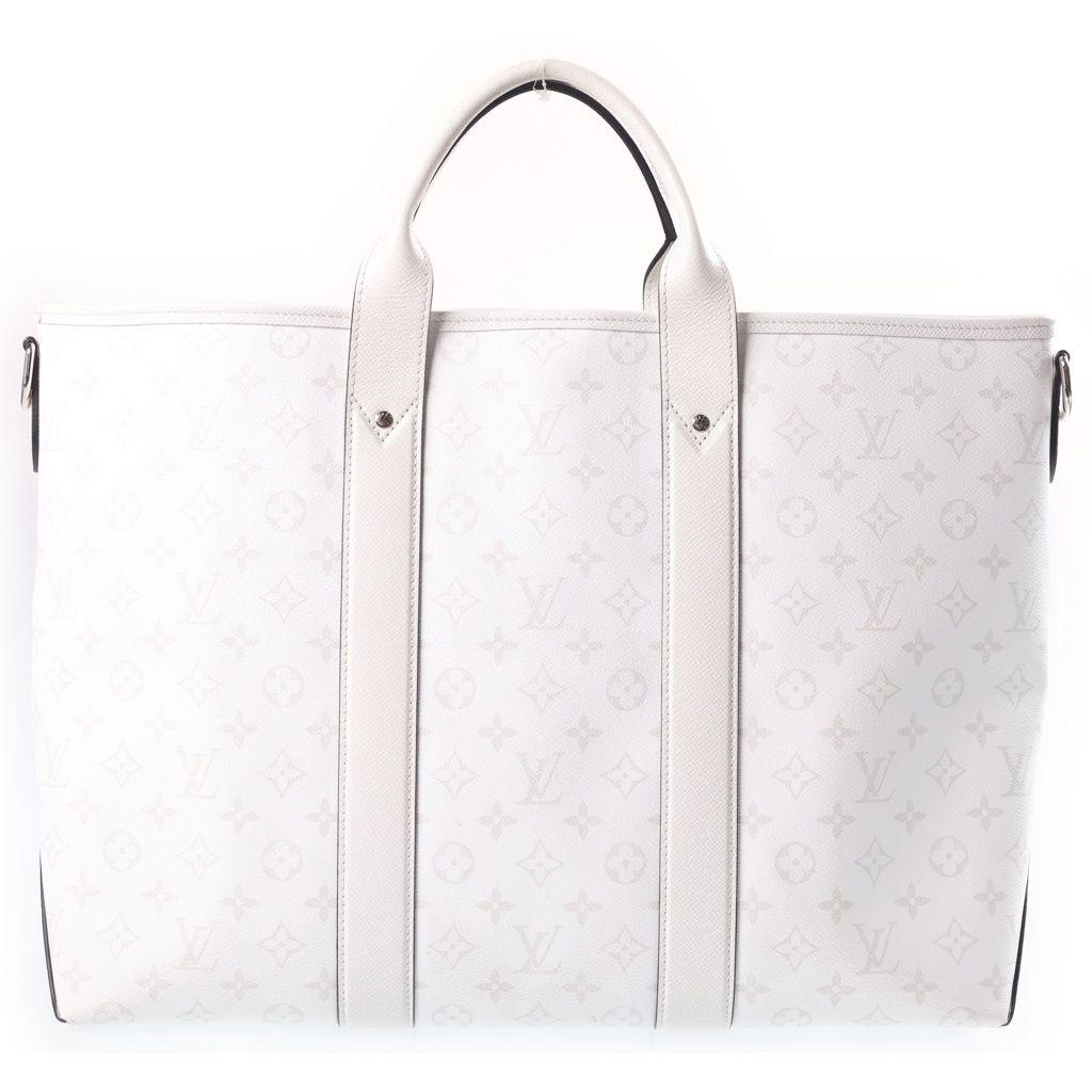Louis Vuitton Taigarama Weekend Tote NM Leather Shoulder Bag White — view 2