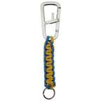 Fendi Logo Carabiner Paracord Charm Key Holder Blue Yellow — view 2
