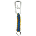 Fendi Logo Carabiner Paracord Charm Key Holder Blue Yellow