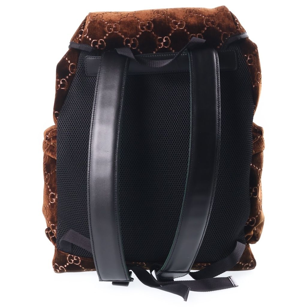 Gucci GG Velvet Medium Backpack Brown — view 2