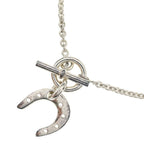 Hermes Amulette Toggle Pendant Chain Silver