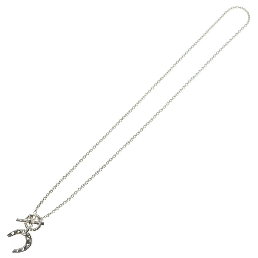 Hermes Amulette Toggle Pendant Chain Silver — view 2
